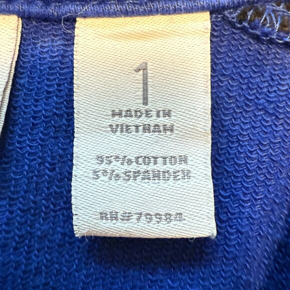 Zenergy by Chico’s Jacket 1 (L) Royal Blue Black Zip Front Activewear Stretch - Picture 7 of 11